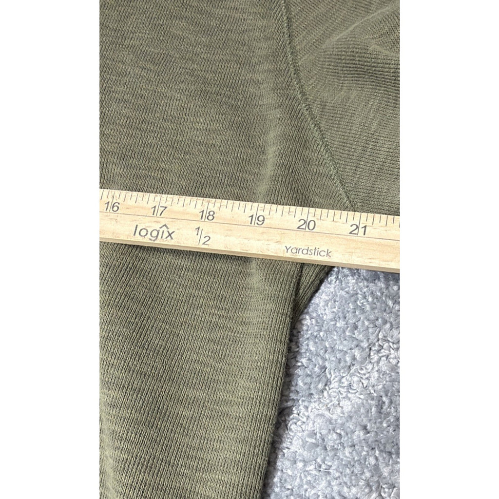 Banana Republic Slub Cotton Knit Sweater Mens M Long Sleeve Green