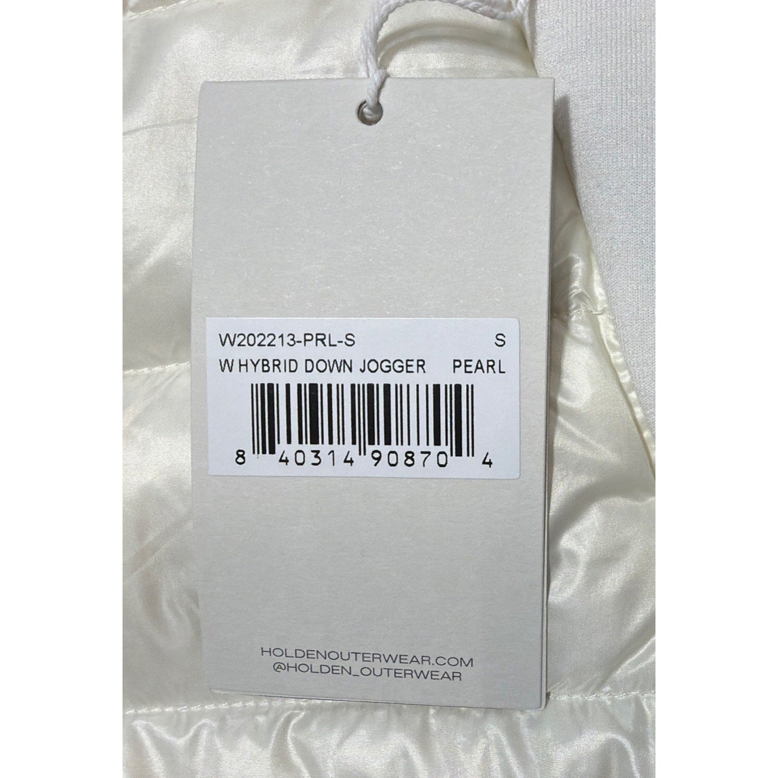 Holden Hybrid Down Jogger Pants Quilted Puffer Pull On White Pearl Womens Small