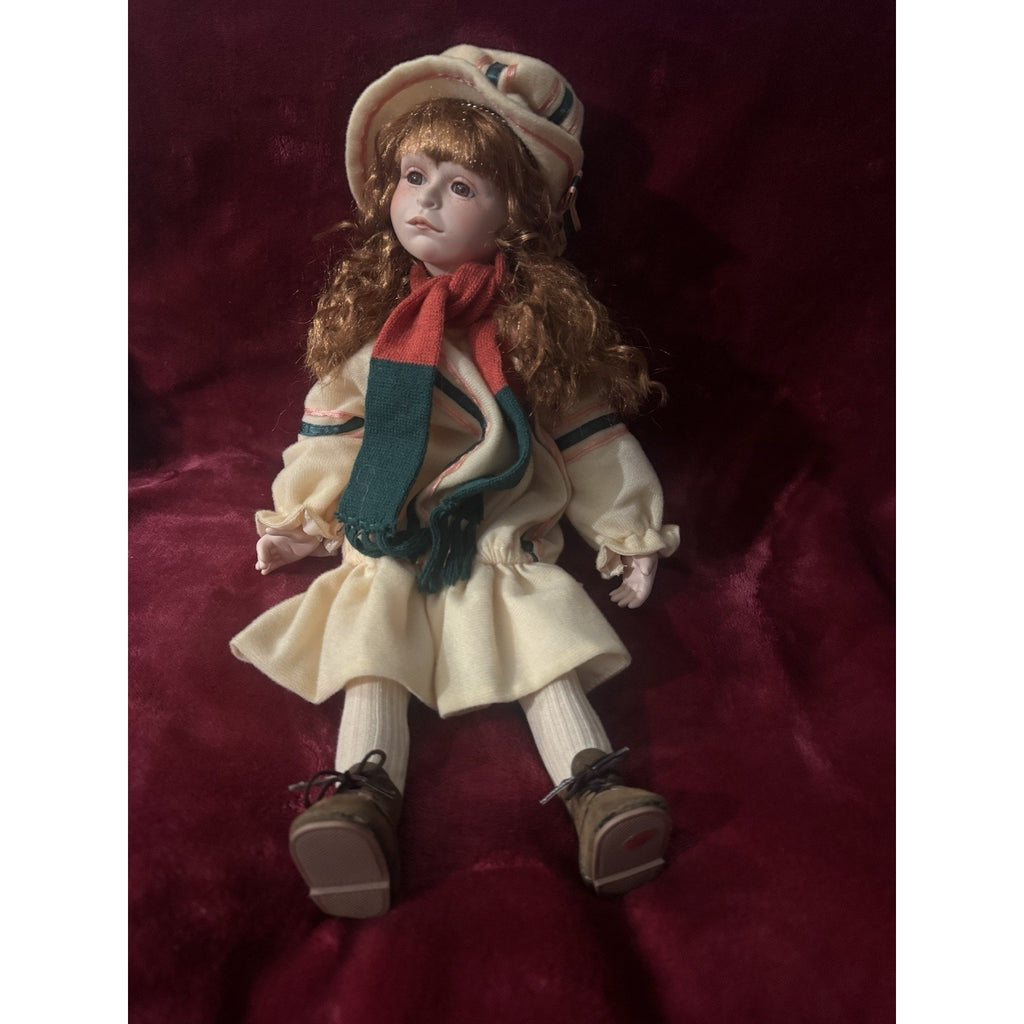 Seymour Mann Paul DeSange Porcelain Doll Limited Edition /5000 17” Winter Girl