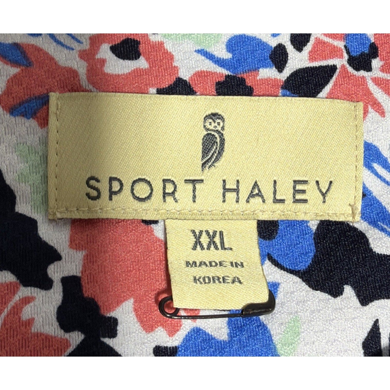 Sport Haley Tempo Floral Long Sleeve Golf Sun Shirt 1/4 Zip Womens XXL Excellent