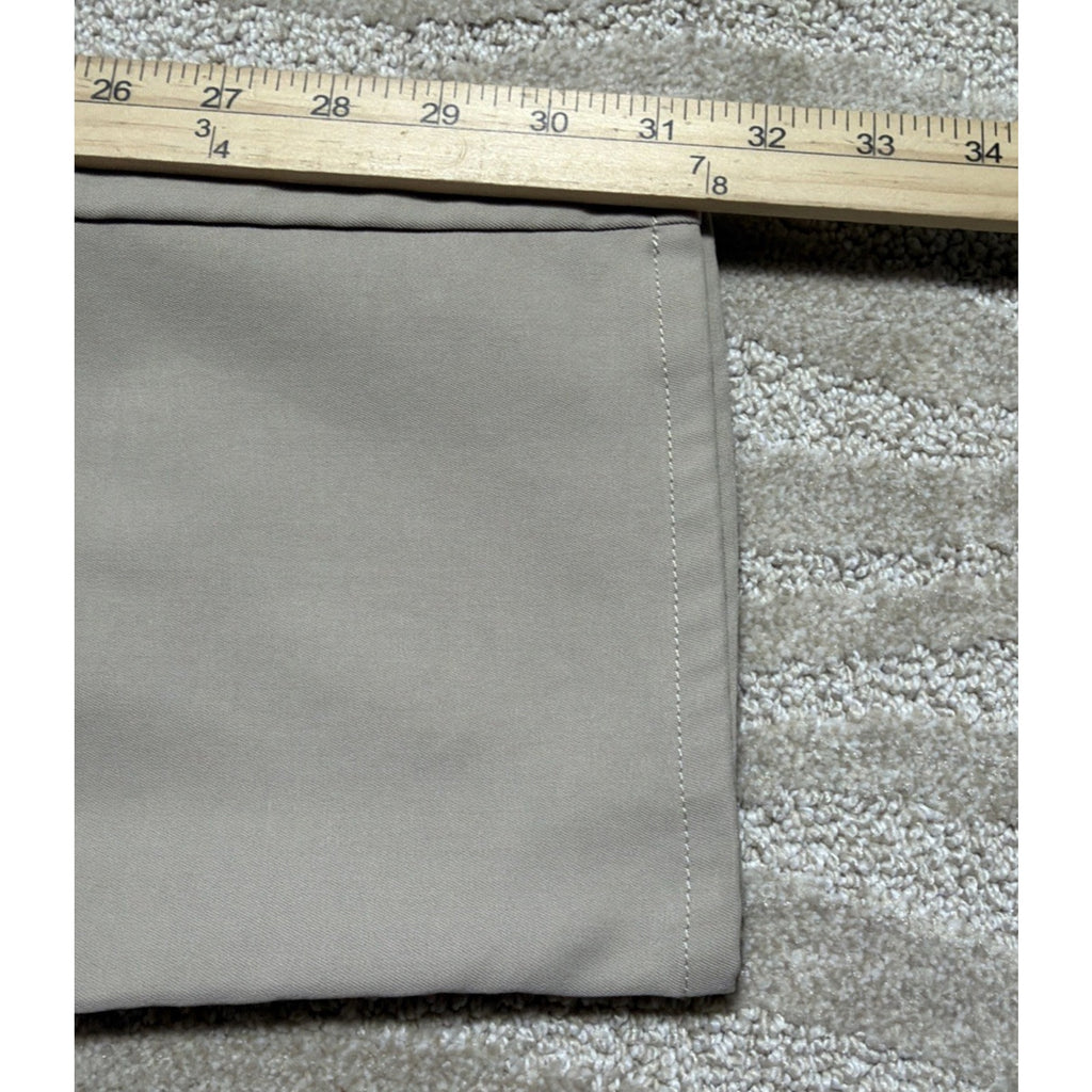 Peter Millar Performance Golf Pants Chino Men's 38X32 Flat Front Beige Khaki
