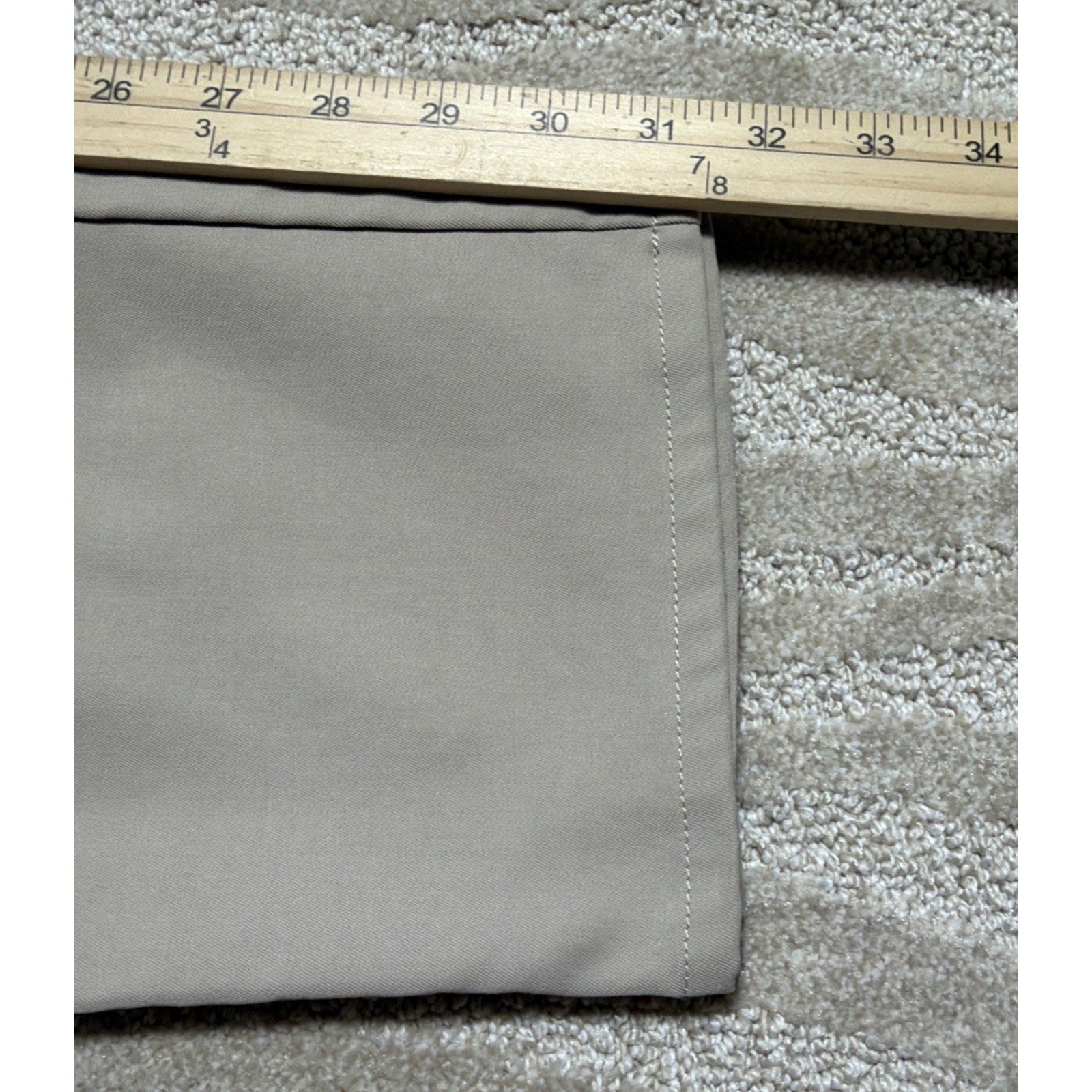 Peter Millar Performance Golf Pants Chino Men's 38X32 Flat Front Beige Khaki