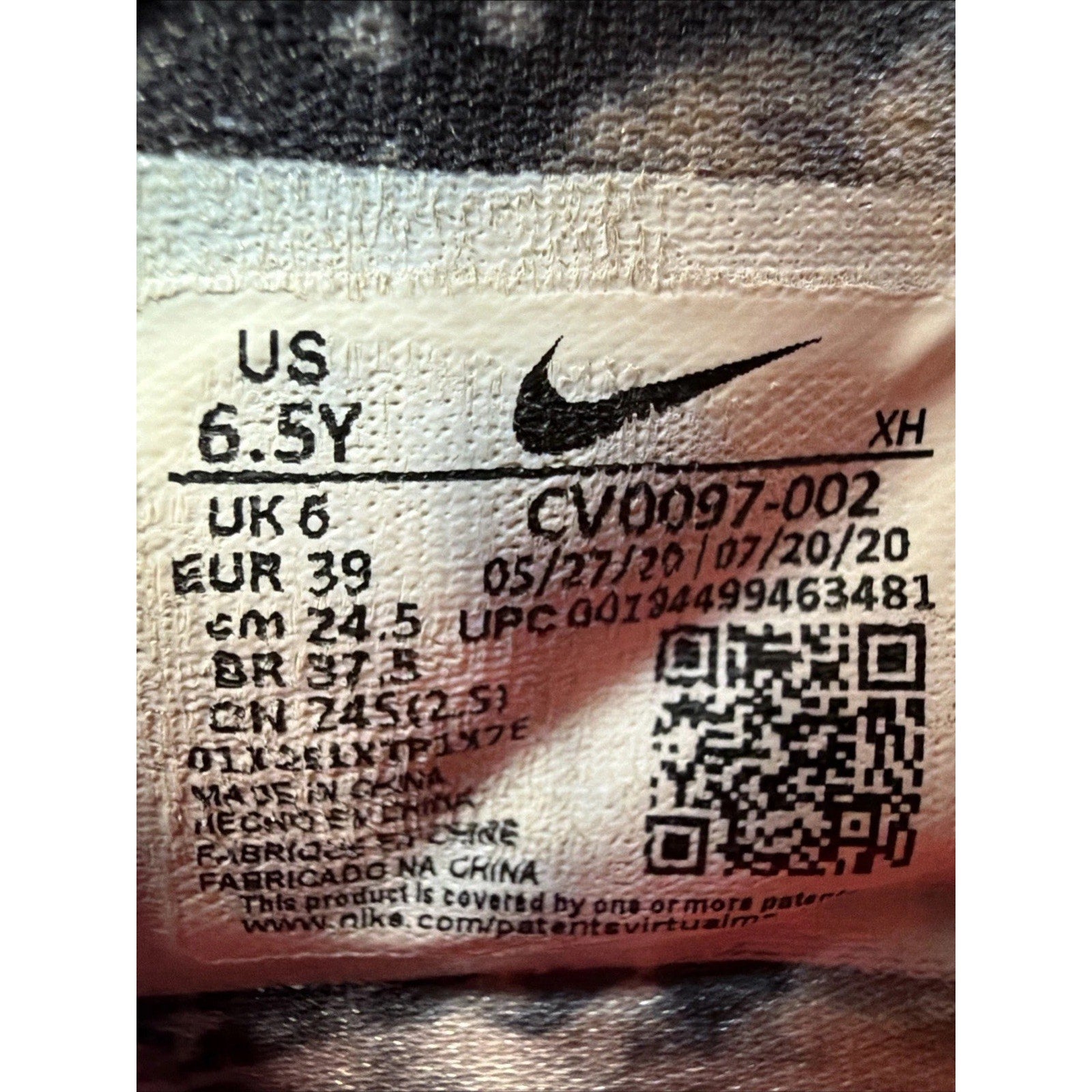 NIKE KYBRID S2 (GS) WHAT THE NEON CV0097 002 US KIDS' YOUTH 6.5Y