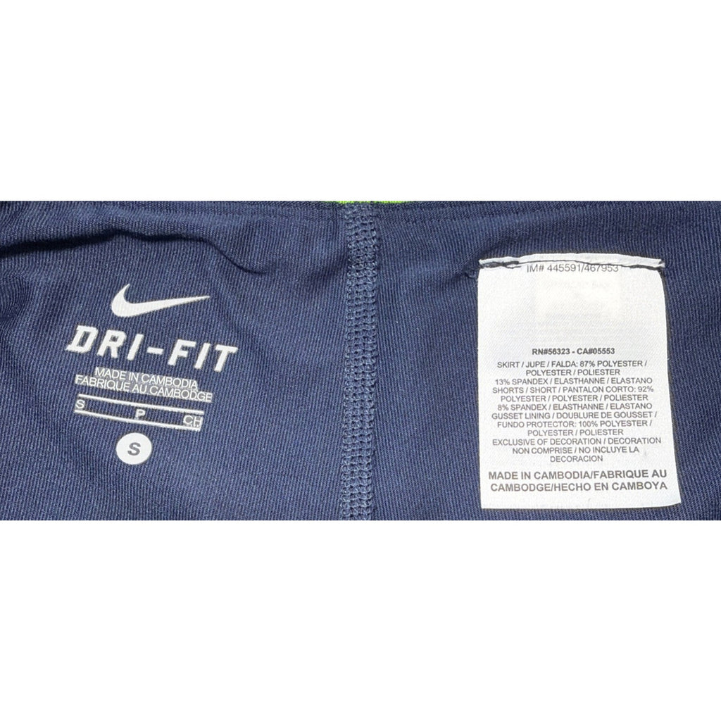 Nike Dri-Fit Victory Skort Women's S Green & Gray Tennis Golf Pickleball Skirt