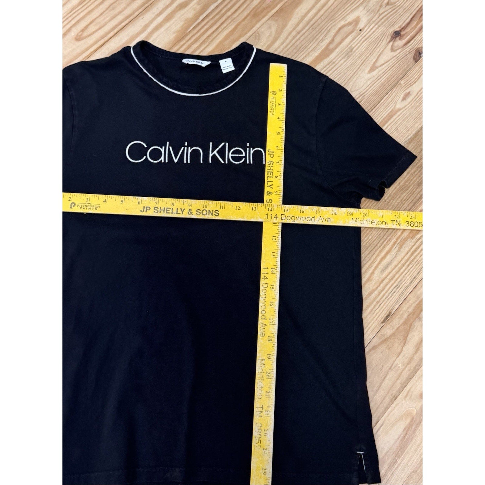 Calvin Klein Black Crew Neck Logo T-Shirt Men’s Size Medium