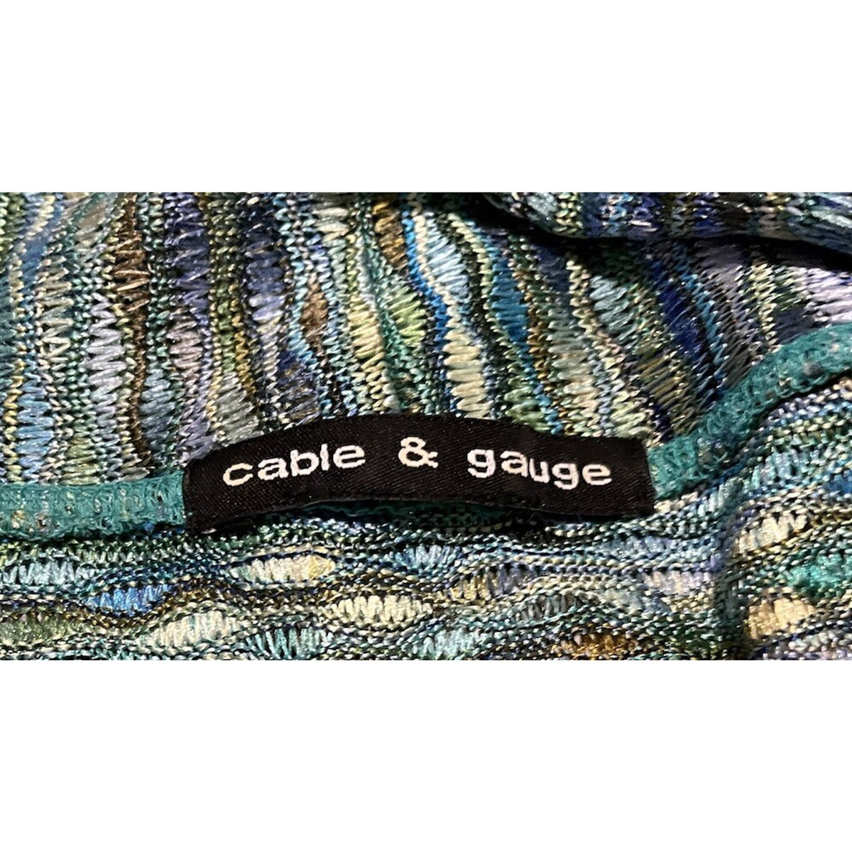 Cable & Gauge womens medium long sleeve green open front cardigan