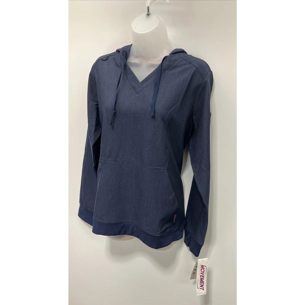 Movement Butter Soft Scrubs Hoodie Indigo Heather Size Medium