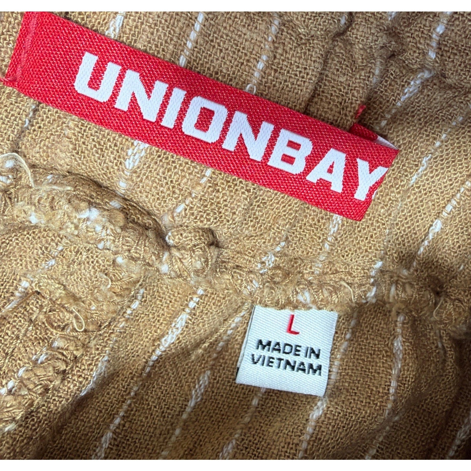 Union Bay Belted Linen Blend High Rise Shorts L New With Tags