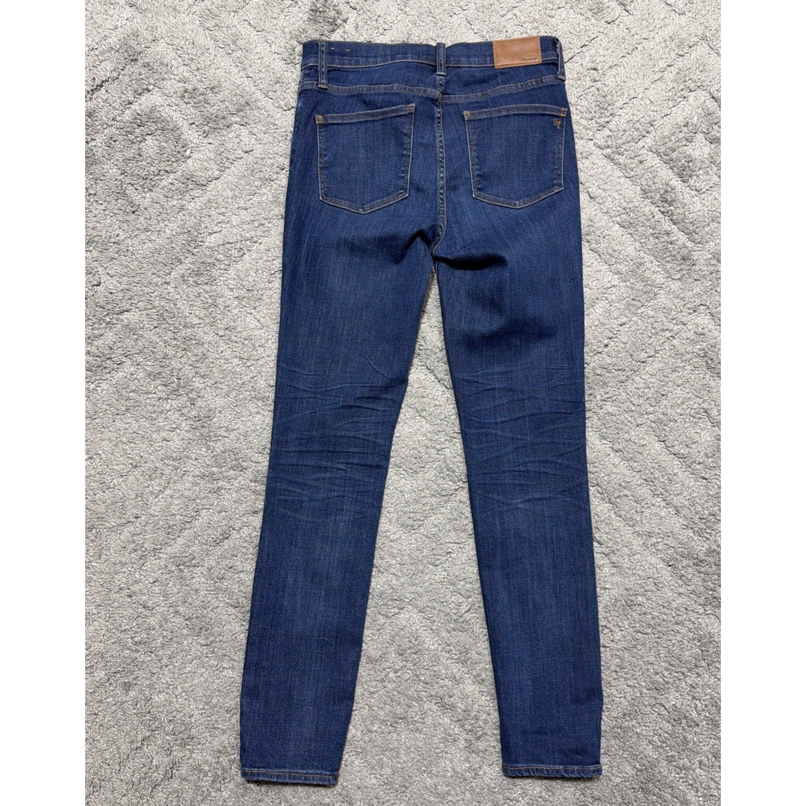 Madewell Jeans Womens 27 Blue Denim 9" High Rise Skinny Fit Casual