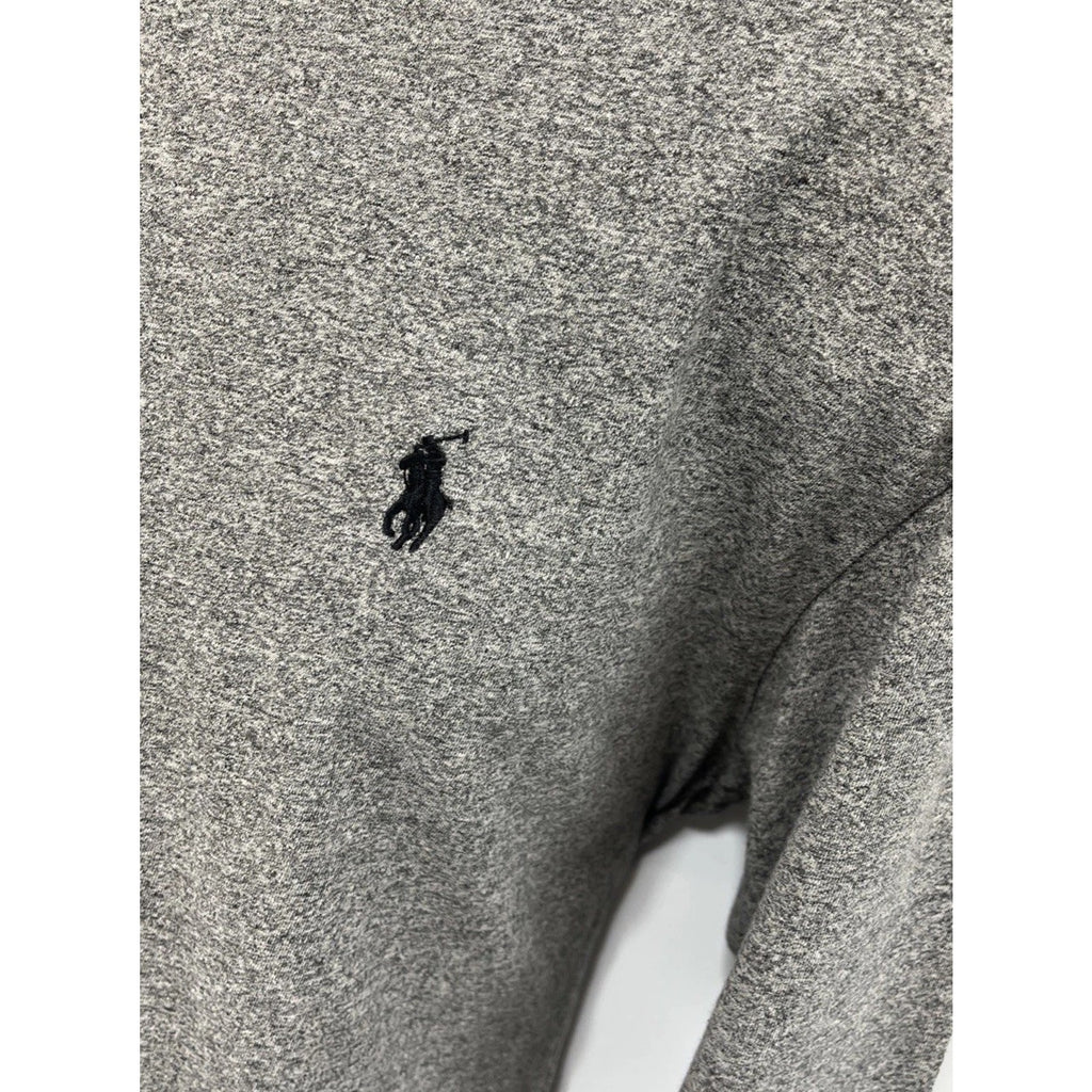 Polo Ralph Lauren T Shirt Mens M Gray Heathered Casual Long Sleeve