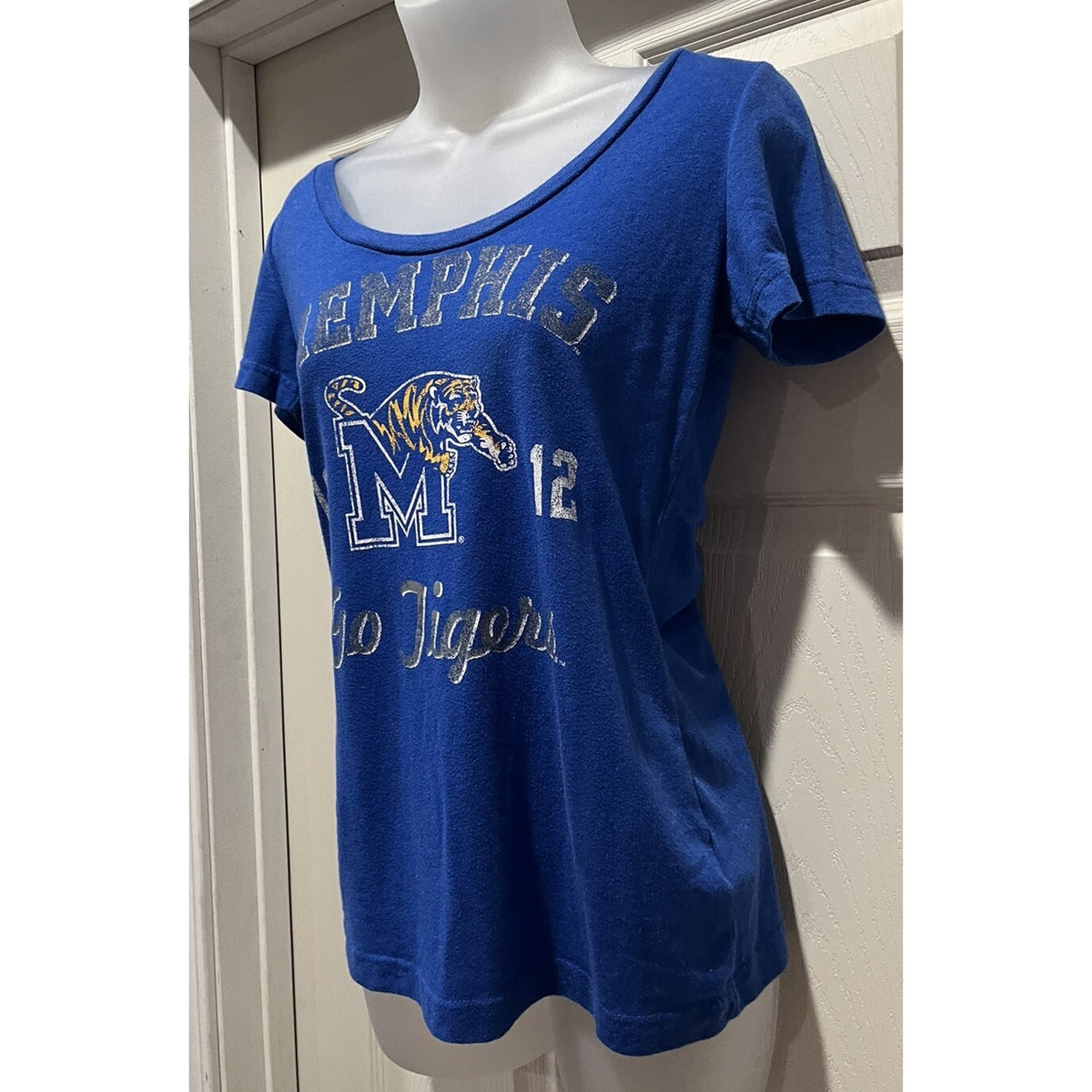 Memphis Tigers U of M 1912 Pro Edge Blue Go Tigers Juniors Size Small