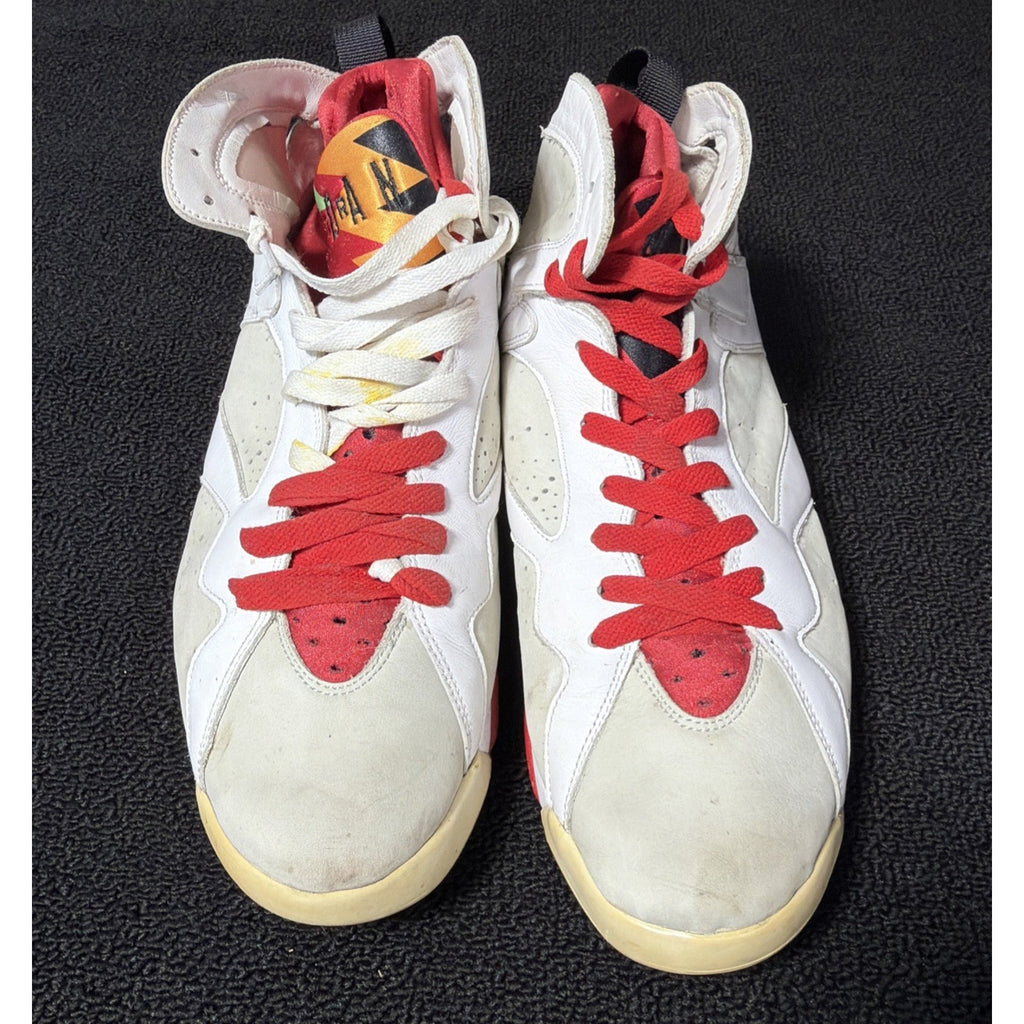 Jordan Air Jordan 7 Retro Hare White Red Geometric Sneaker 304775-125 Sz 13