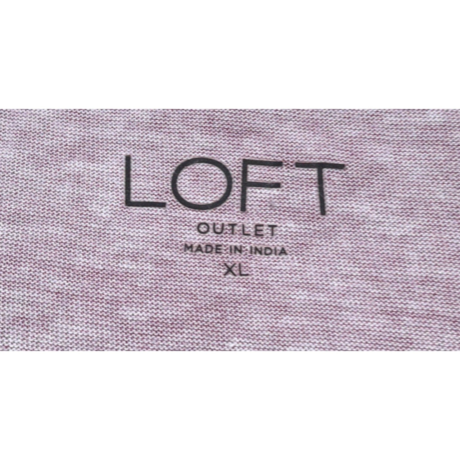 LOFT Striped Long Sleeve Tee, Size XL