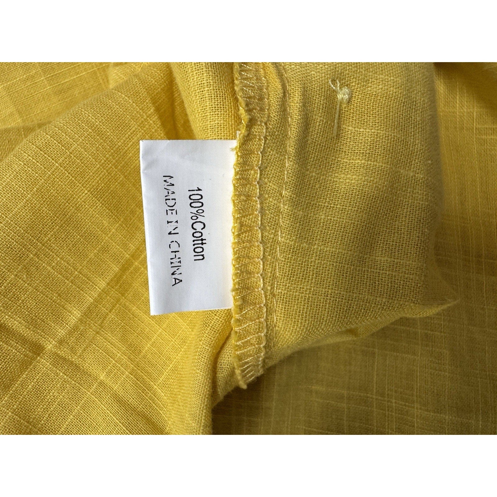 ZANZEA Mustard Yellow Tunic Top Blouse Button Sides Women’s Size XL NWT