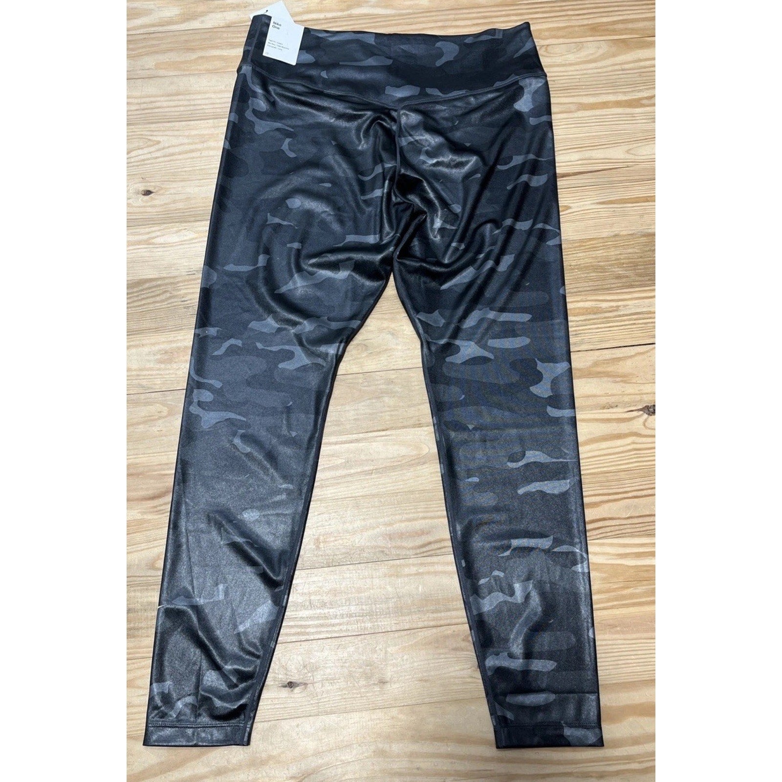 Nike Camo Leggings NEW Camouflage Dri Fit Full Length Mid Rise XL $70 Logo NWT