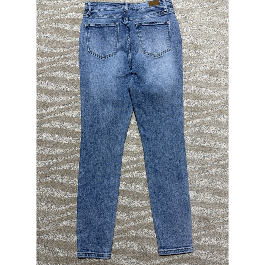 Judy Blue Jeans 9/29 High Waist Skinny Fit Stretch Blue Denim Stone Wash