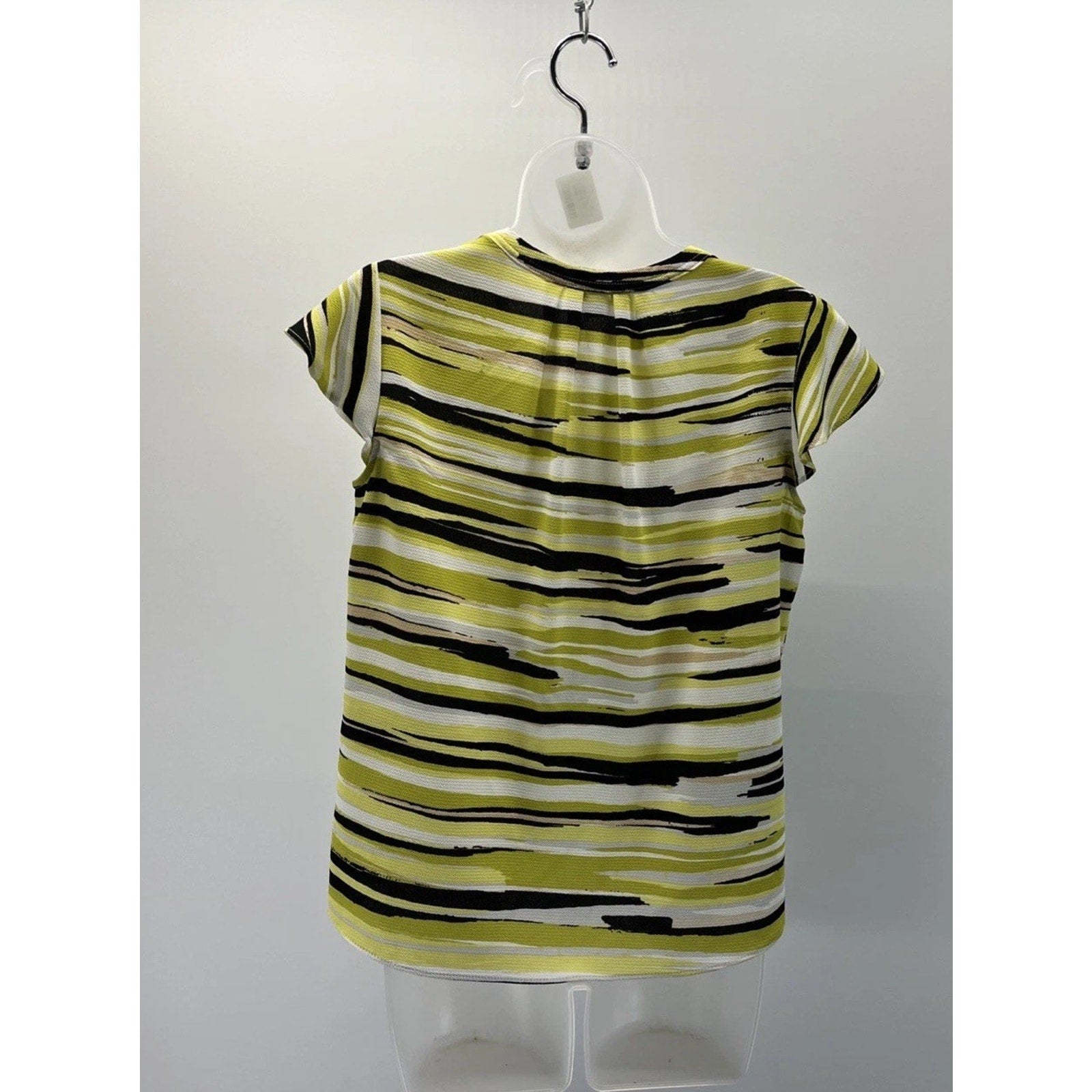 Calvin Klein Blouse Shirt Top Short Sleeve Summer Work Career Size Small