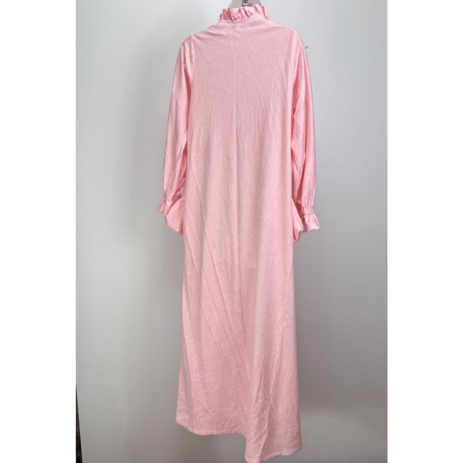 Vintage Tara House Coat Robe Gown Kaftan Pink Lace USA Size Women’s Medium