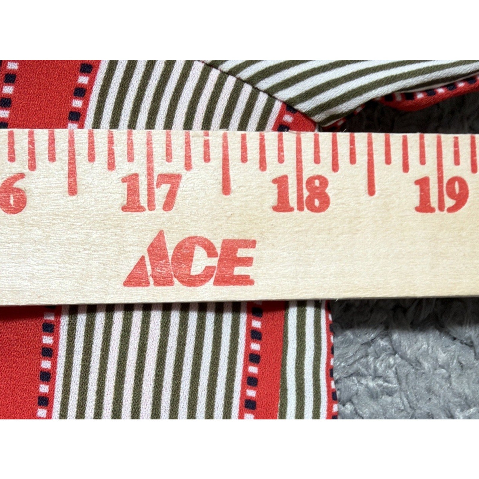 Ann Taylor Loft Red Striped Flounce Hem Shift Shirt Dress Sz XS Petite Tie Cuff