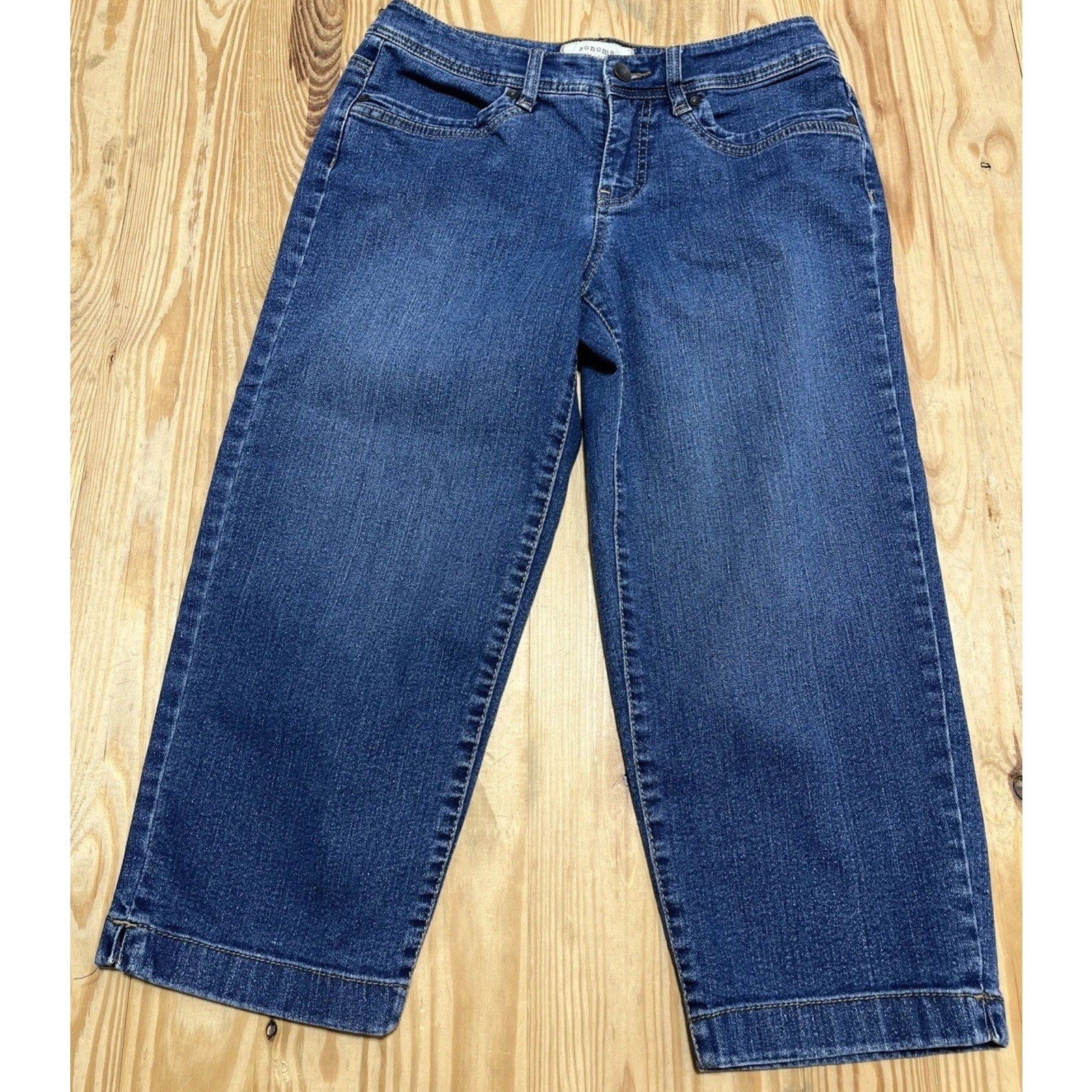 Sonoma Pants Womens 4 Capri Jean Denim Life Style Comfort Western Hiking 28x21