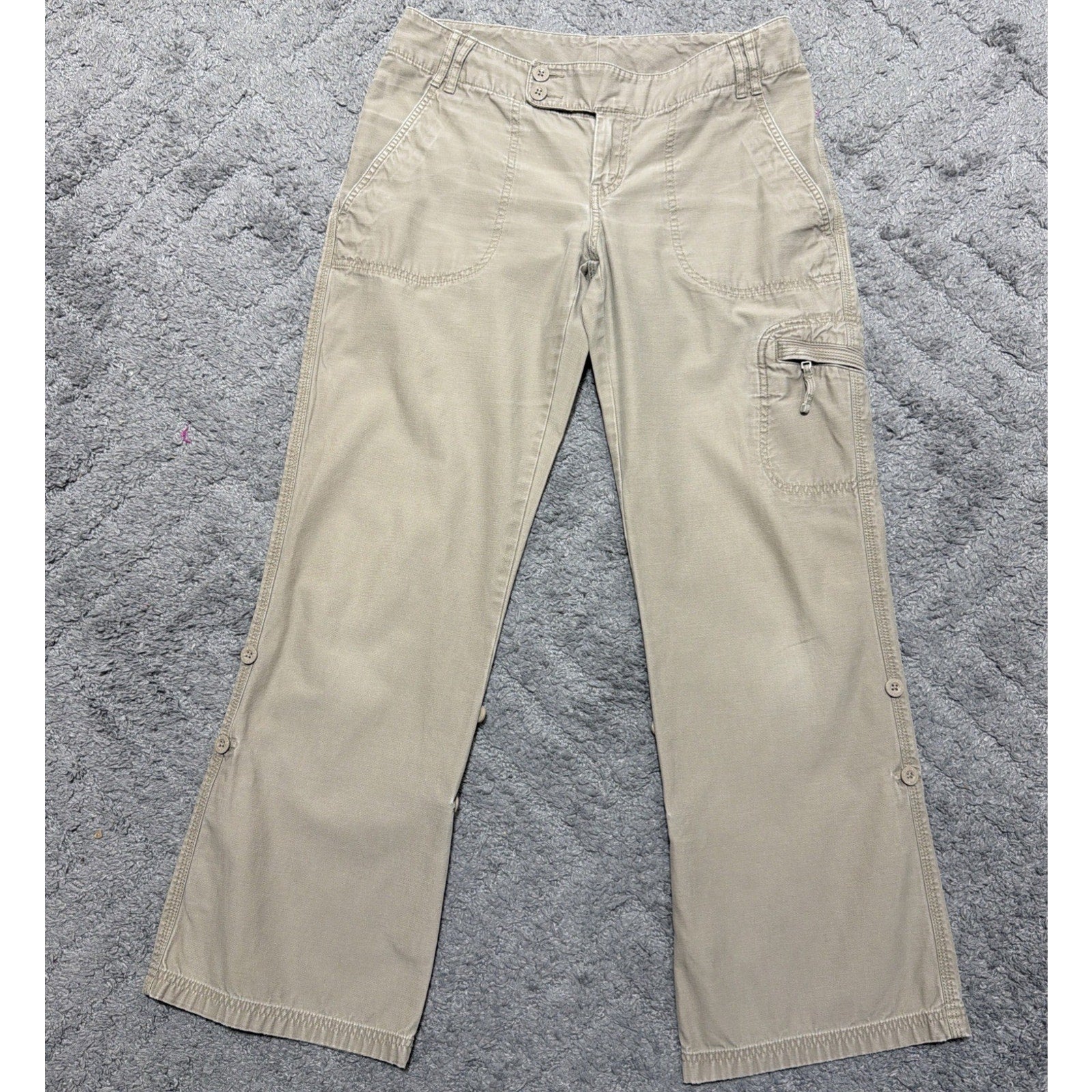 The North Face Libra Cargo Pants Women's 6 Convertible AV2U Beige Khaki