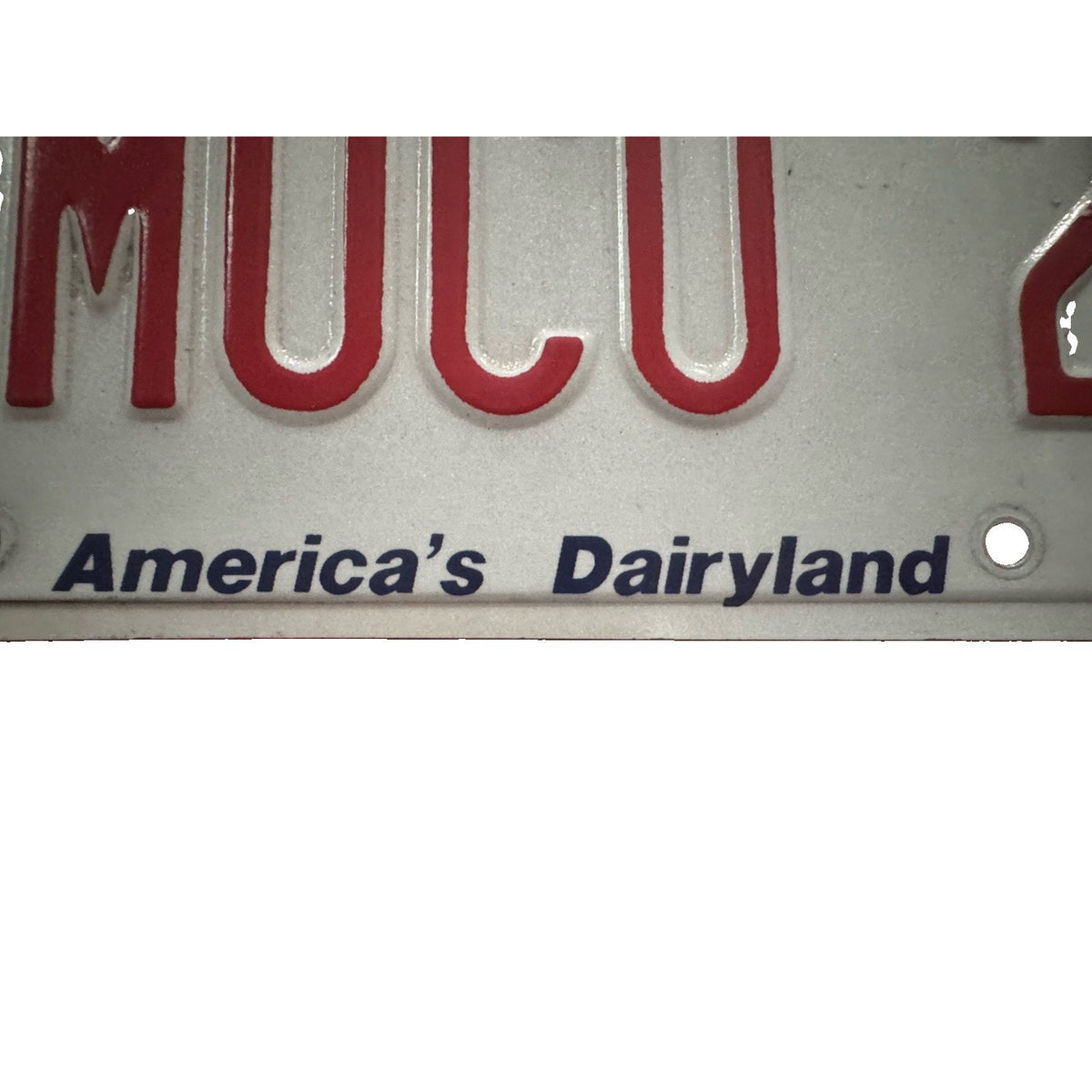 Vintage Wisconsin License Plate AMOCO 2 America’s Dairyland 1987-94 Vanity WI