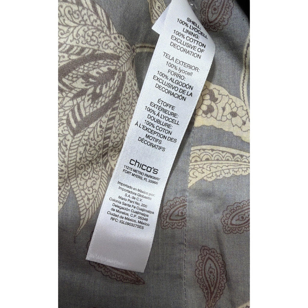 Chicos Novelty Sequin Embellished Military Style Jacket Size 3 New Msrp 159$