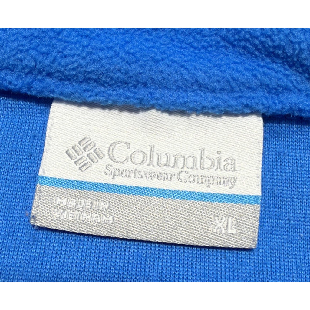 Columbia Sportswear Men’s XL Blue Quarter Zip Fleece Pullover Jacket Lightweight