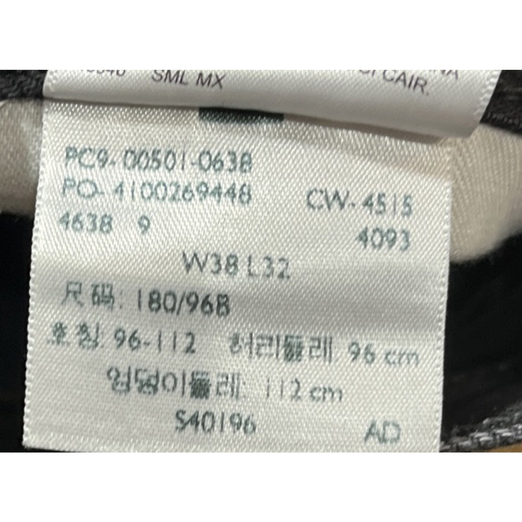 Men’s Levi’s 501 Black Button Fly Straight Leg Denim Jeans 38x32