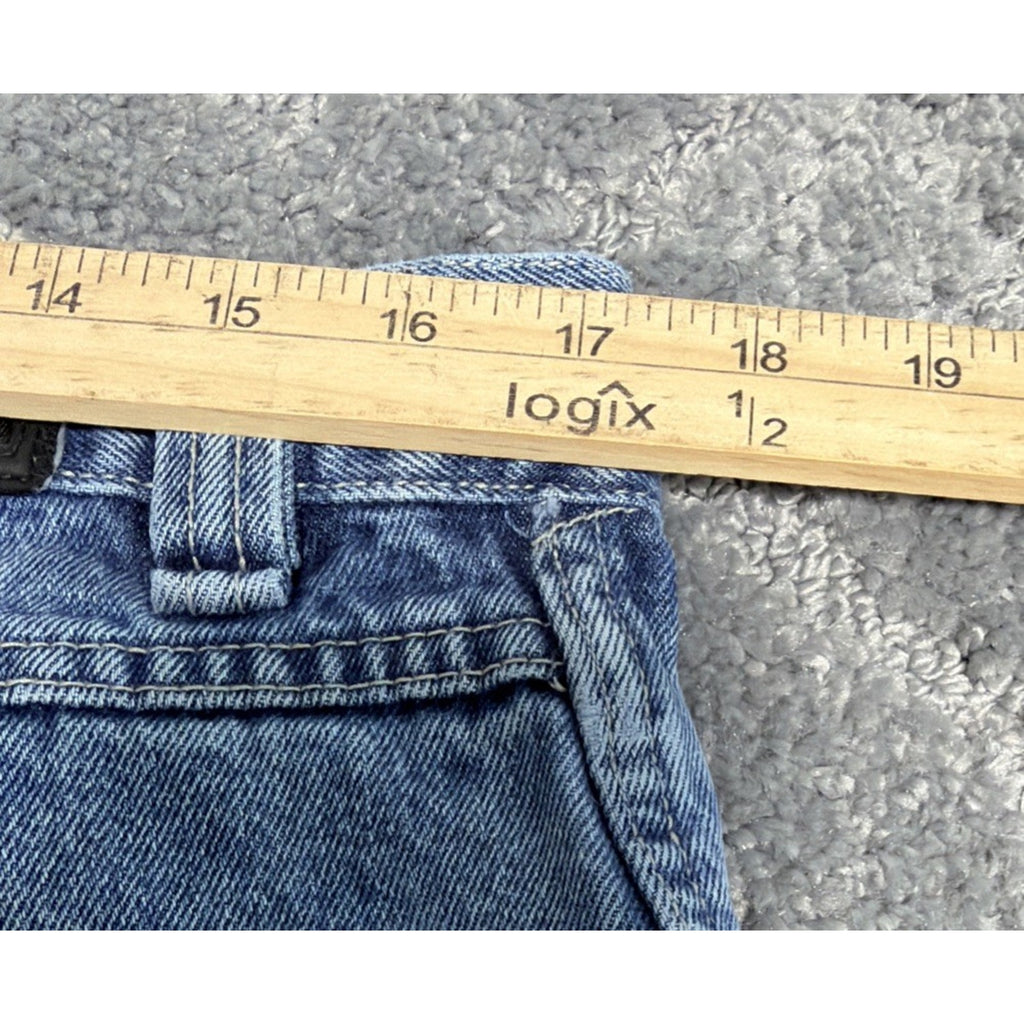 Vintage Fubu Carpenter Jeans Men's 36x34 Blue Denim Cargo Baggy Y2K