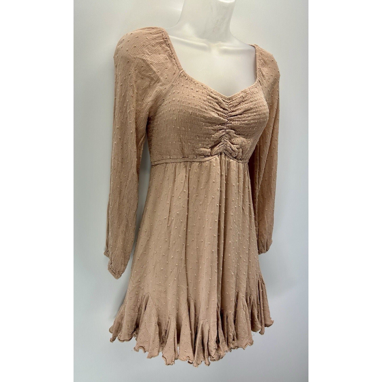 Berry N Cream Women's Darling Lacey Gauze Boho Dress, Size Medium .