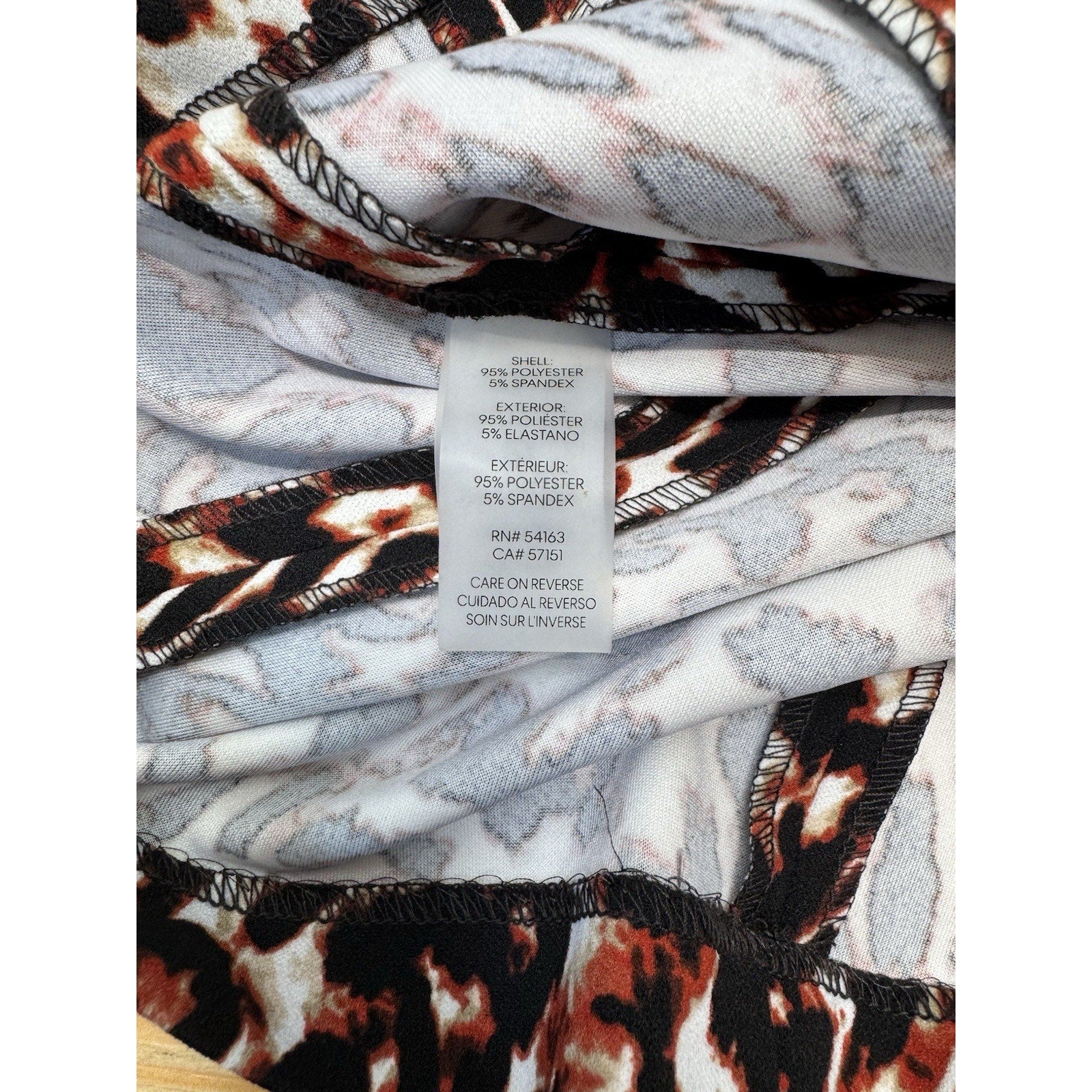 Calvin Klein Sleeveless Crew Neck Animal Print Scuba Sheath Dress Size 8