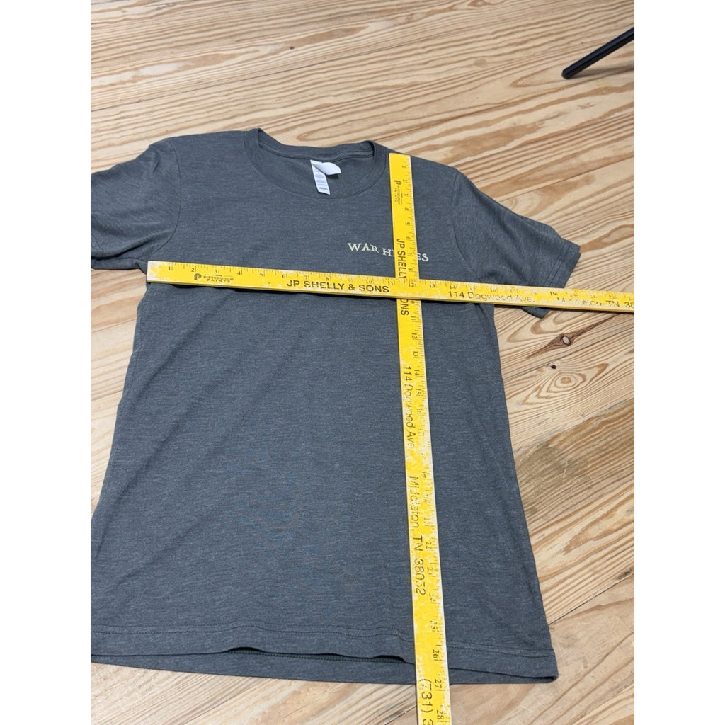 War Hippies T-Shirt Army Green Strength Protector Live Free Faith Love Men’s S