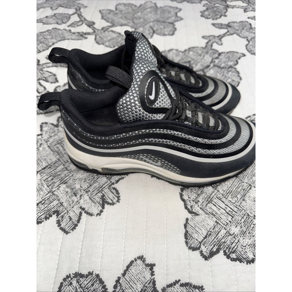 Nike Air Max 97 Ul 17 GS Size 5Y youth Size 6.5 Womens Black White Silver Shoes