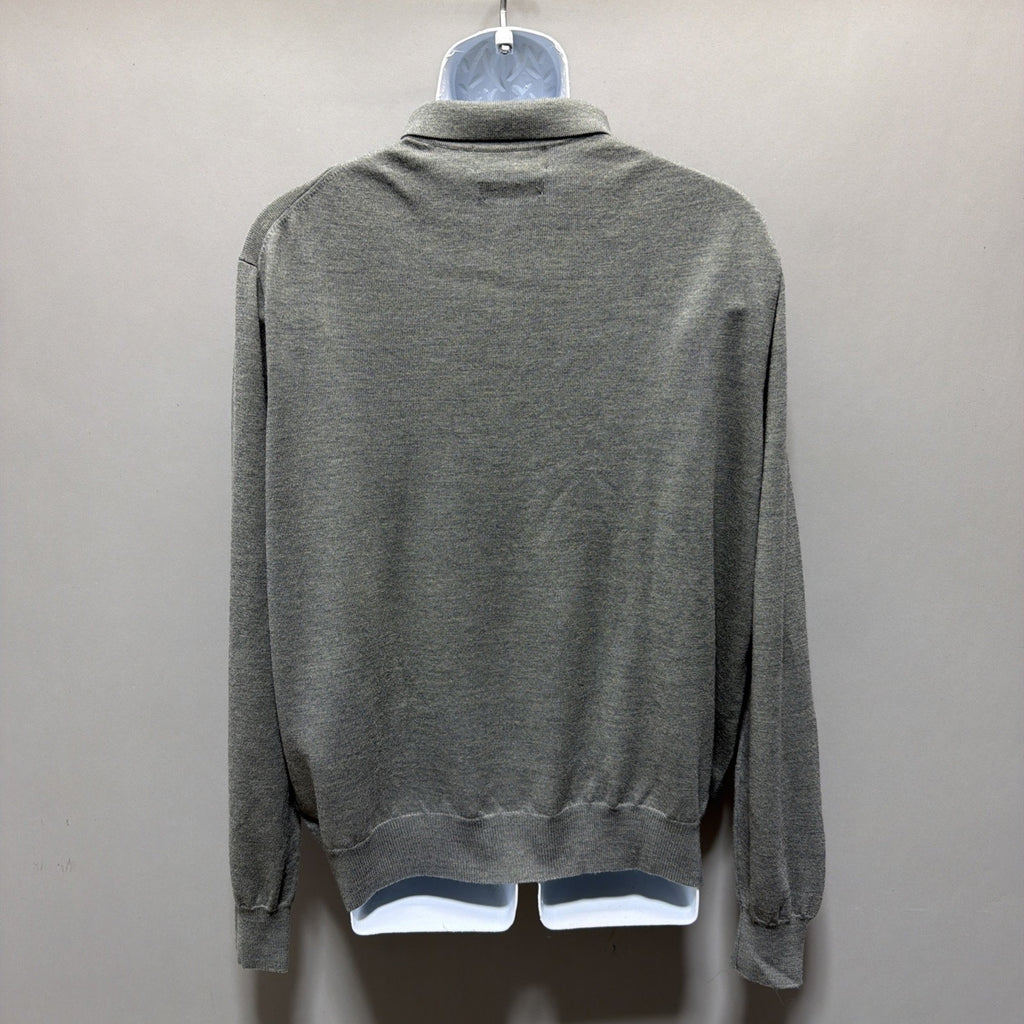 Polo Ralph Lauren Sweater Mens Size XXL Gray 100% Merino Wool Knit Pullover