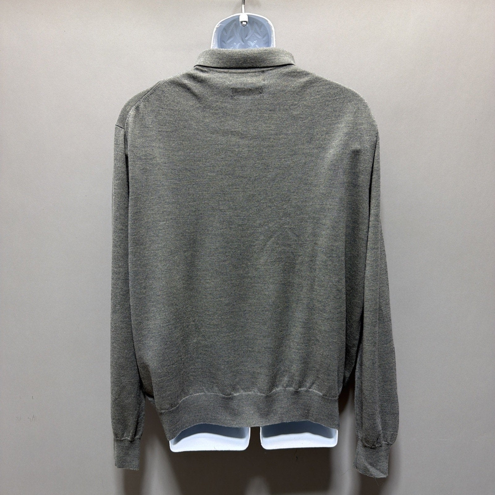 Polo Ralph Lauren Sweater Mens Size XXL Gray 100% Merino Wool Knit Pullover