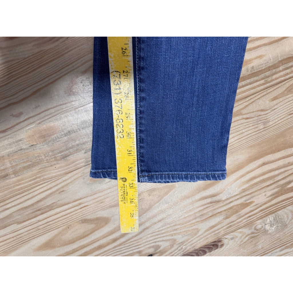 Eddie Bauer Jeans Blue Denim Boyfriend Slim Straight Leg Stretch Women’s T8