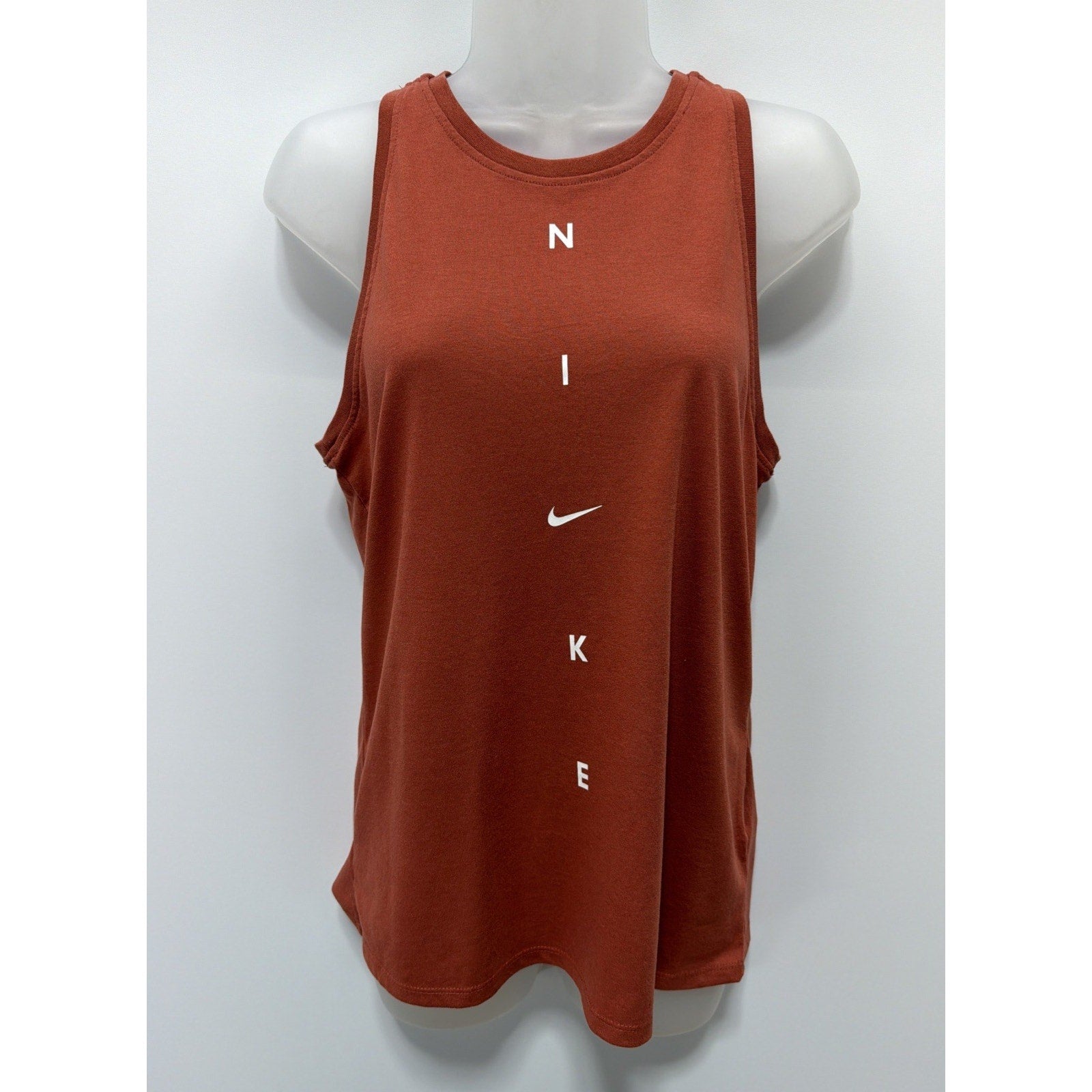 The Nike Tee Dri Fit Womens Small Red Sleeveless Athletic Tank Top