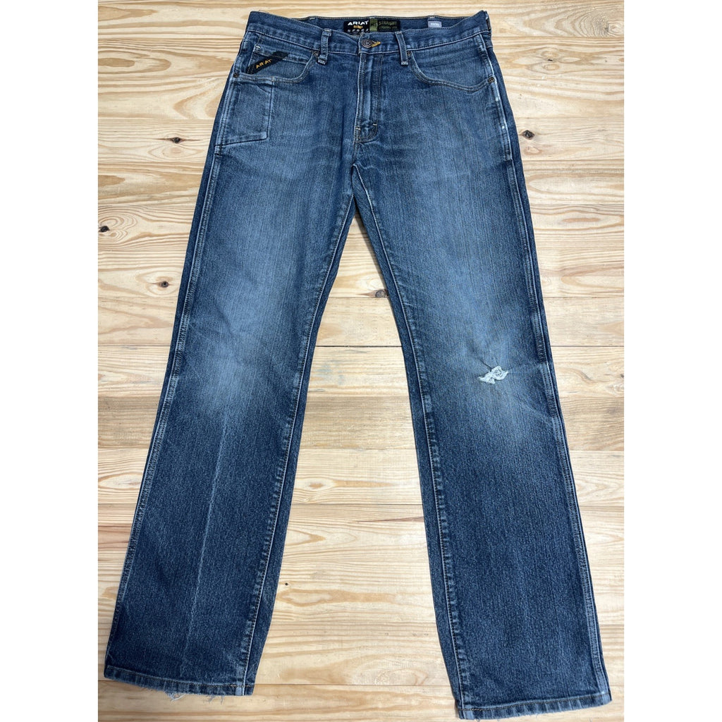 Ariat Rebar Jeans Men's Size 32x34 M5 Straight Fit Straight Leg Medium Wash Work