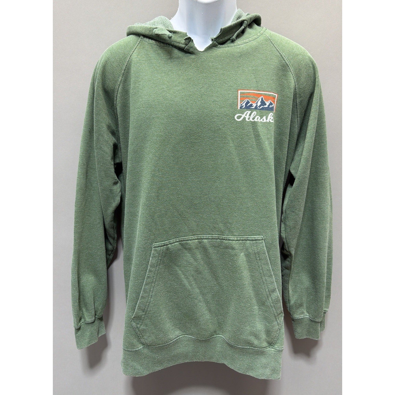 Just 4 Wear Anchorage Hoodie | Anchorage Alaska Pullover Fleece Hoodie L Green