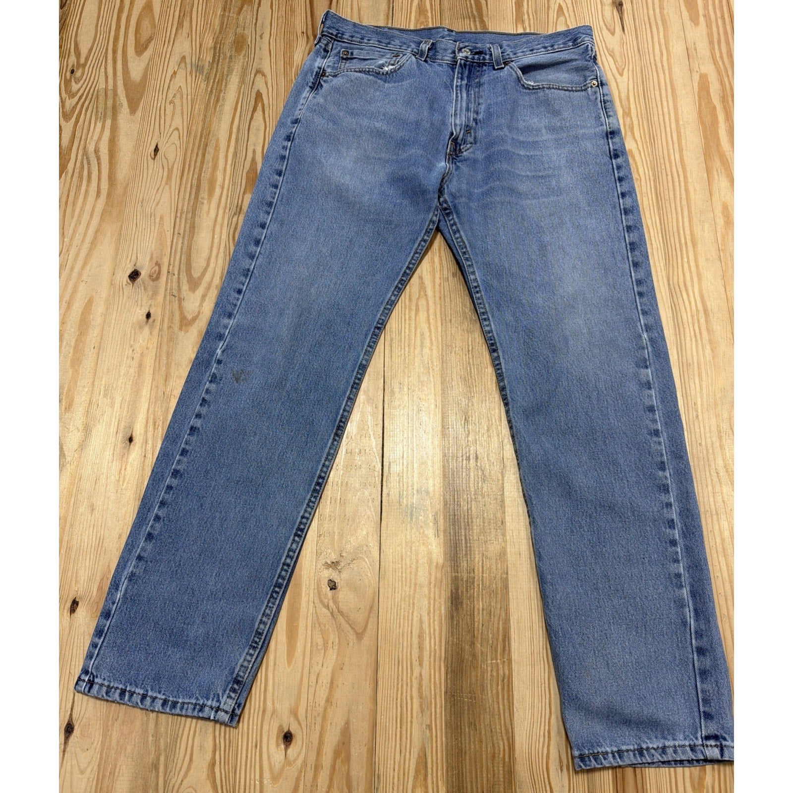 Levis 505 Jeans Men's 34x32 Regular Blue Straight Leg Workwear