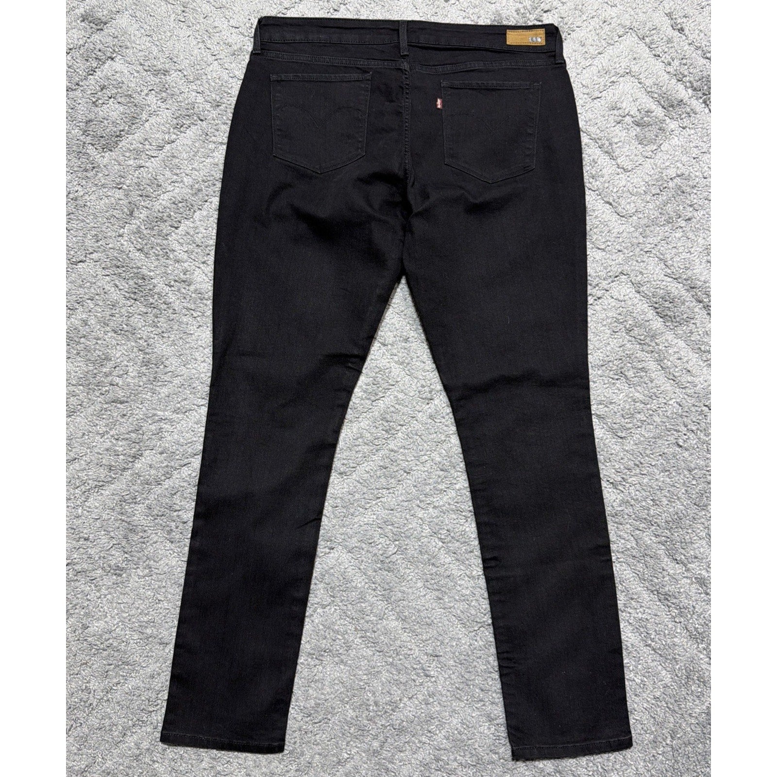 LEVI'S Womens Demi Curve Mid Rise Skinny Jeans 16/33 Black Cotton NWOT