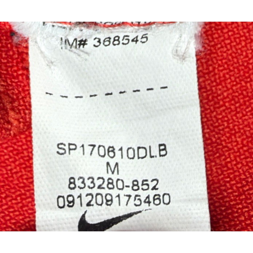 Nike Dri Fit Golf Long Sleeve 1/4 Zip Pullover Sweat Shirt Size Medium Orange