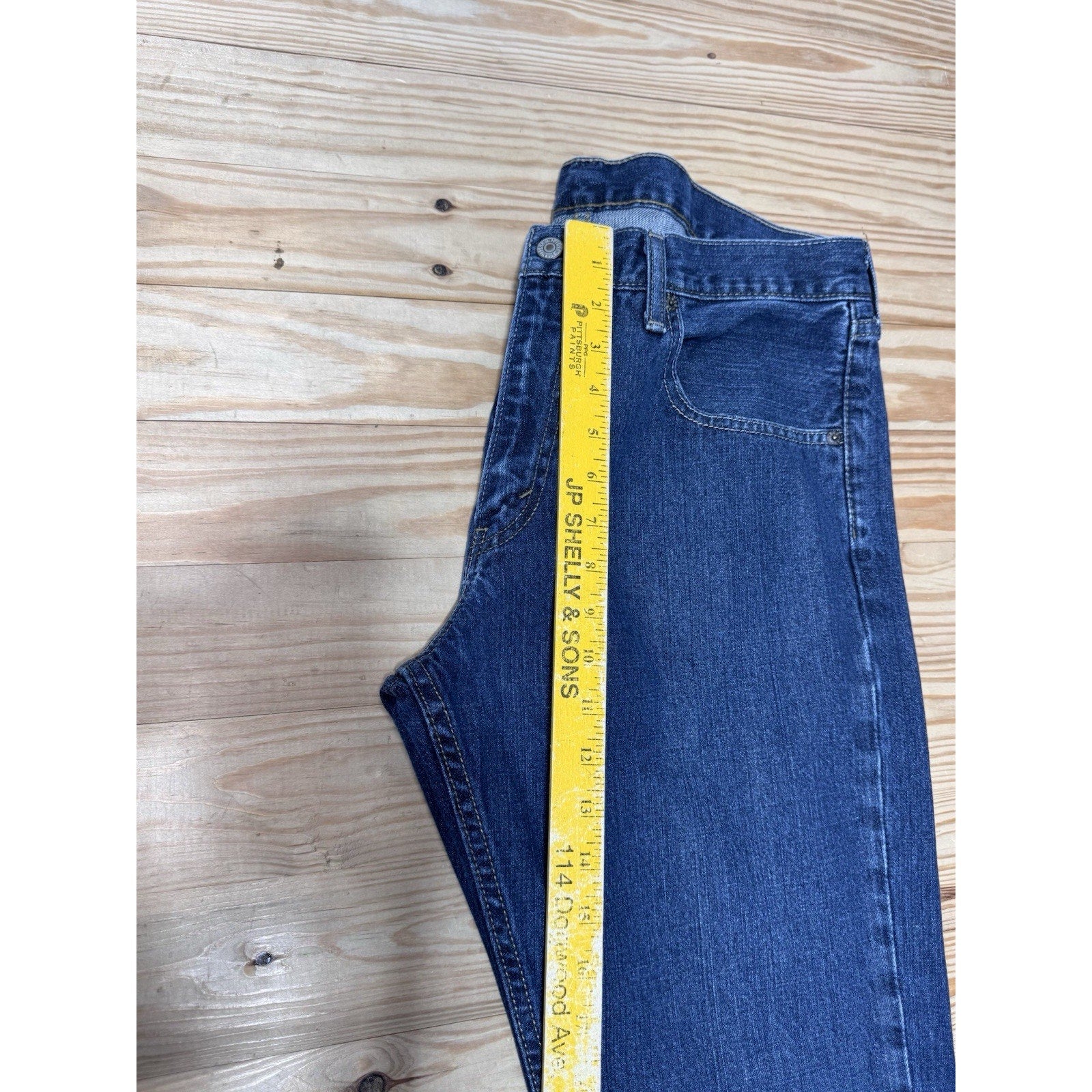 Levis 527 Jeans Mens 36 x 32 Blue Straight Boot Cut Casual Workwear Denim Adult