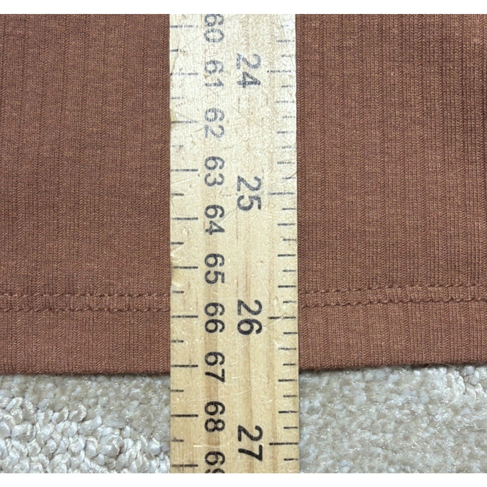 Women NWT "A New Day" rust color Ribbed short sleeve T-shirt. Size XXL