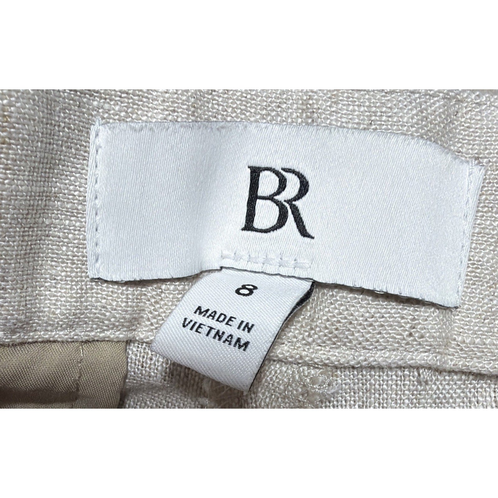 Banana Republic 100%Linen HR Pants Womens 8 Straight Leg Career ,Beach,Casual