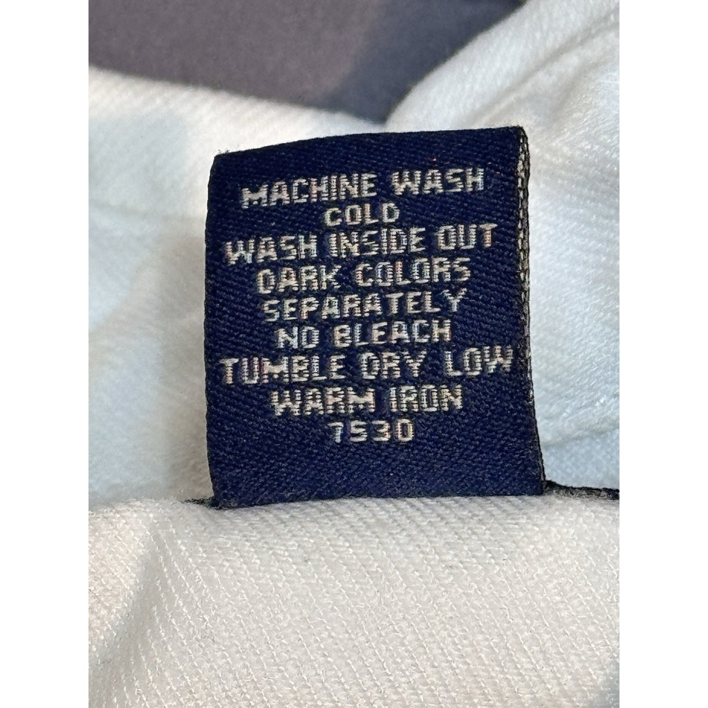 Rafaella White Denim Jacket Women's Size 6 Button Up Stretch Cotton Blend