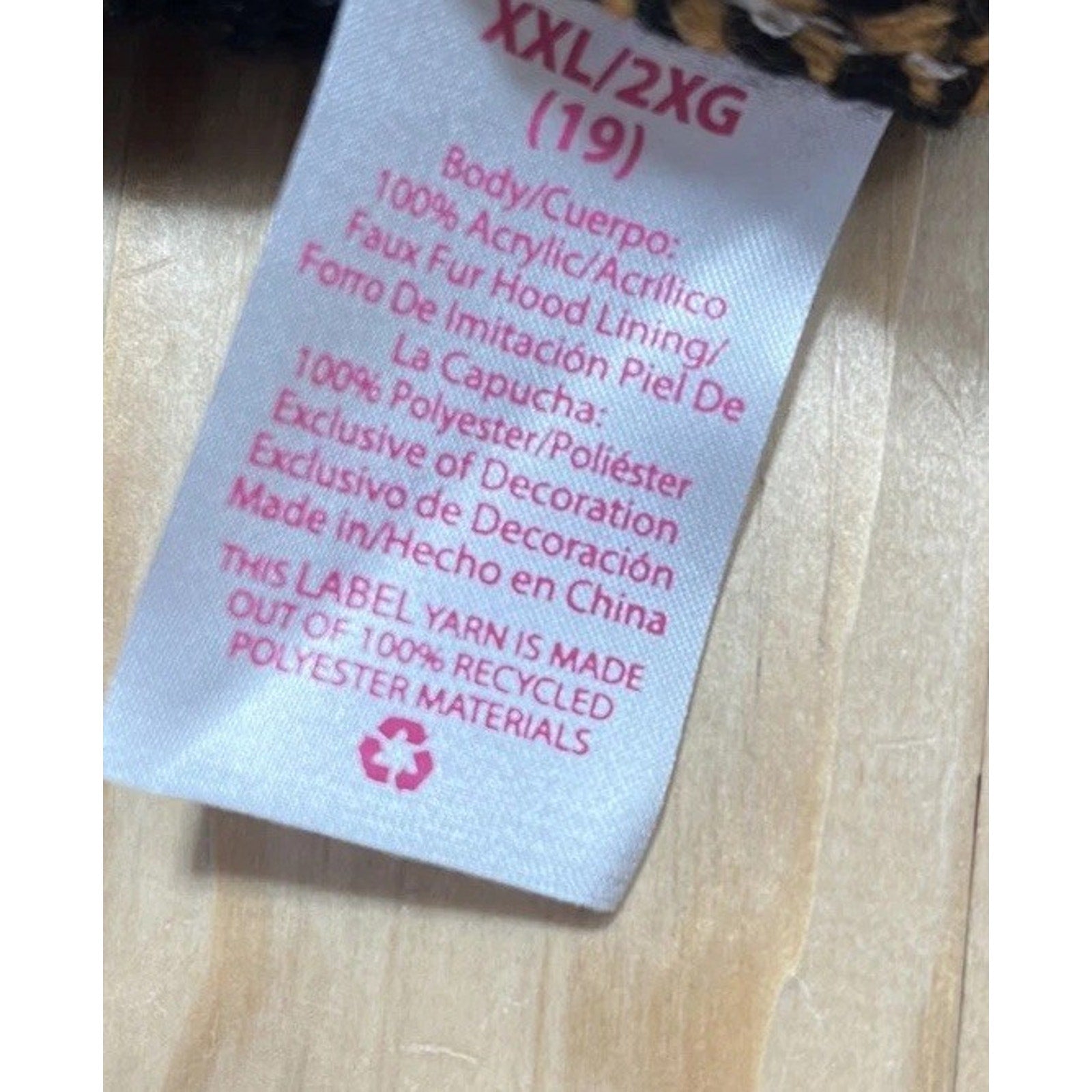 Womens NOBO Black w/Red Plaid Sleeves Hoodie Christmas Tunic Sweater Size XXL