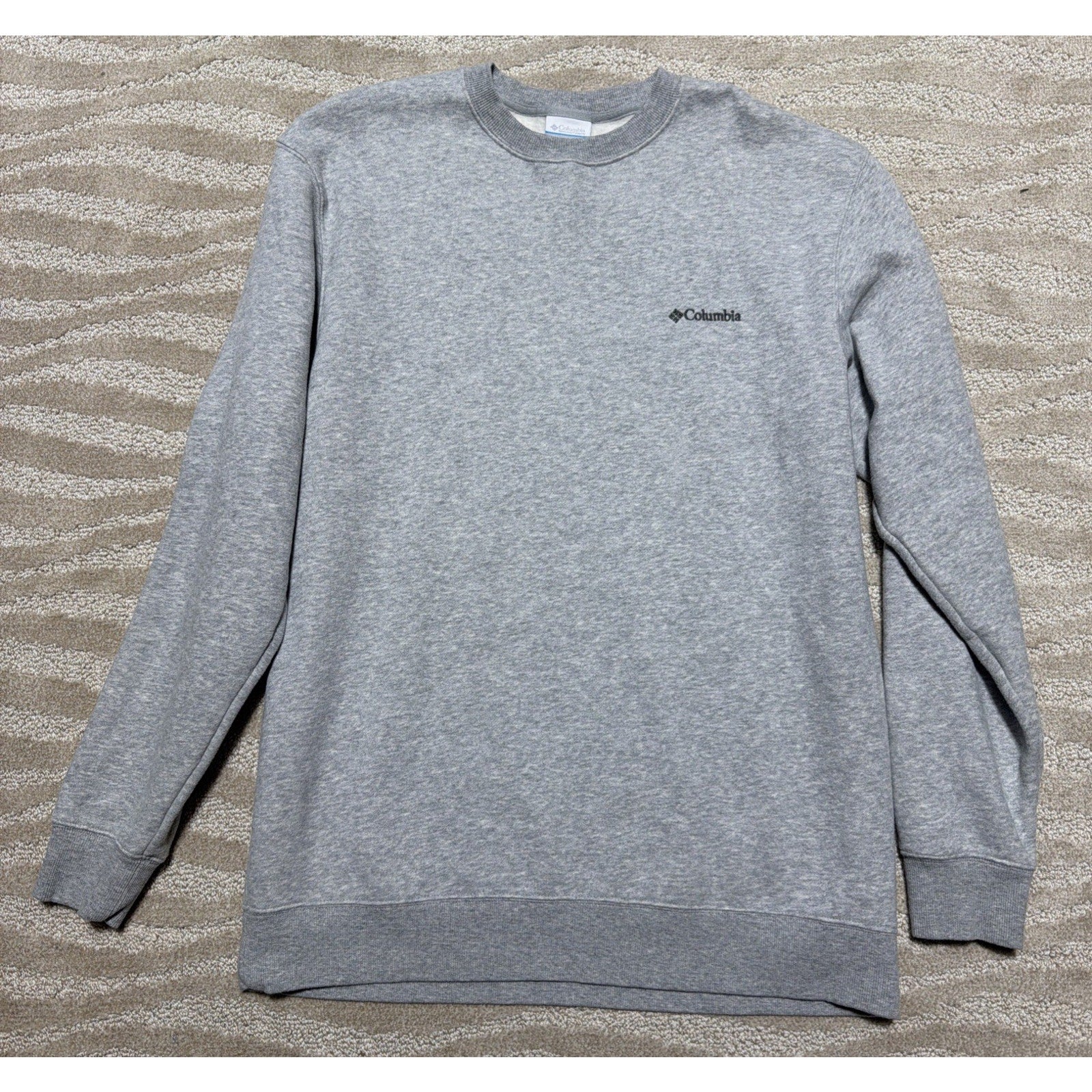 Columbia Hart Mountain Crewneck Cozy Sweatshirt Heather Gray Size L NWOT