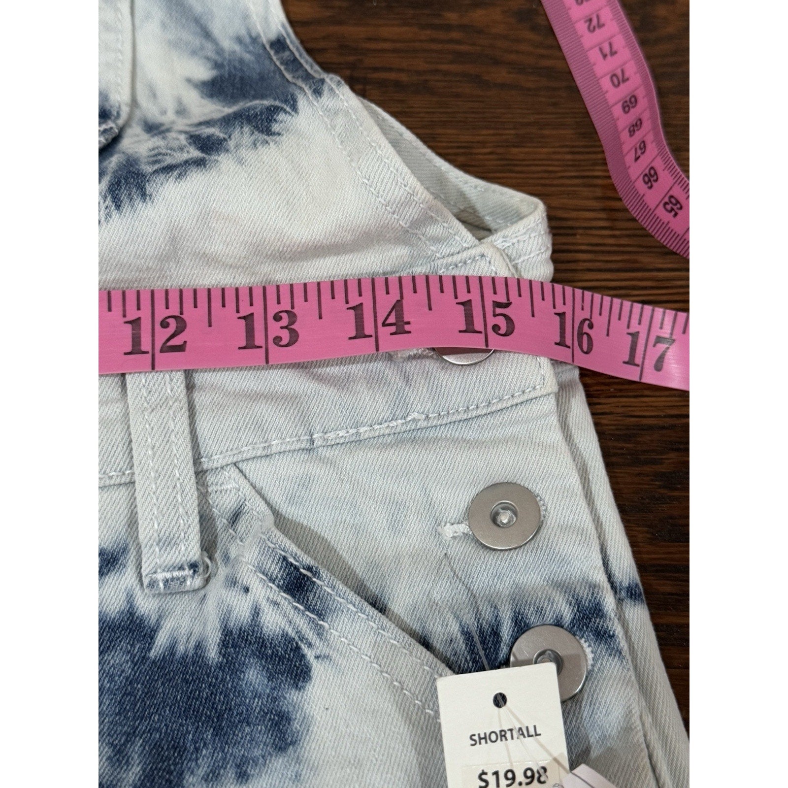 NOBO NO BOUNDARIES JR'S 7/9 TIE DYE SHORTALLS, SHORTS ROMPER NEW WITH TAGS